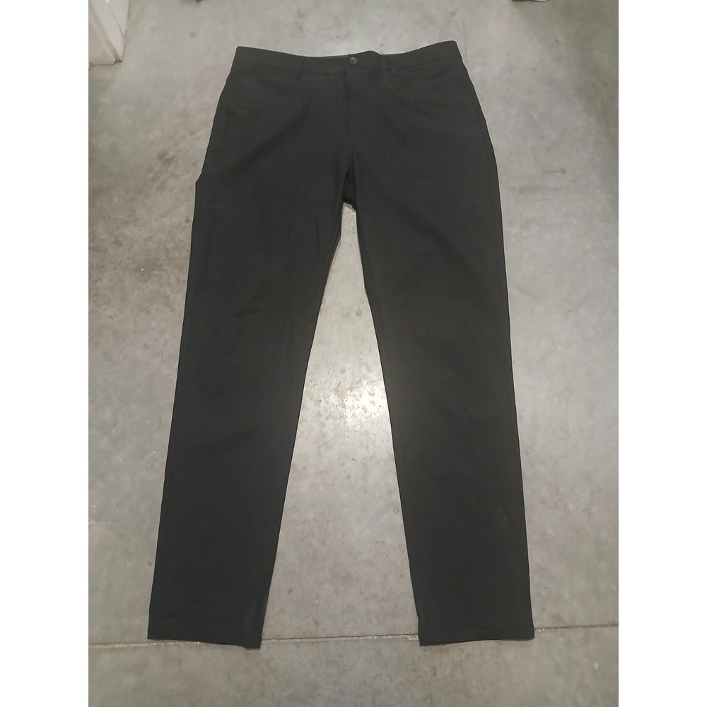 Vuori Meta Pant Mens Size 34x31 BlackV430 Slim Fit 5-Pocket Performance Trousers